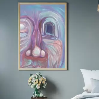 Surreal Figure Art Print, Colorful Contemporary Wall Art, Signed Numbered Fine Art Print. Gateway. 2