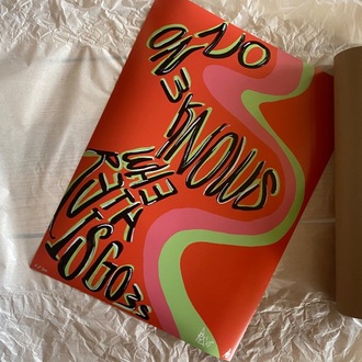 Colorful Contemporary Wall Art, Signed Numbered Fine Art Print. No One Knows Where This Goes. 2025.