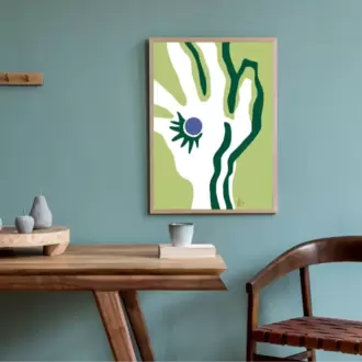 Colorful Contemporary Wall Art, Signed Numbered Fine Art Print. Mark the Spot. 2025.