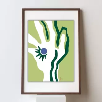Colorful Contemporary Wall Art, Signed Numbered Fine Art Print. Mark the Spot. 2025.