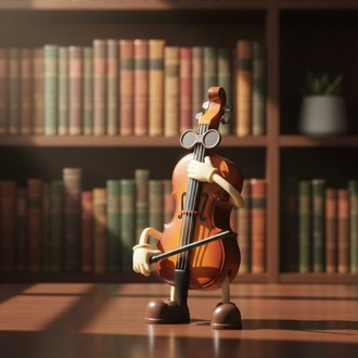 Dekoratif Keman Müzik kutusu