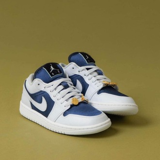 Nike Air Jordan 1 Low SE Football Grey White Gym Red Midnight Navy