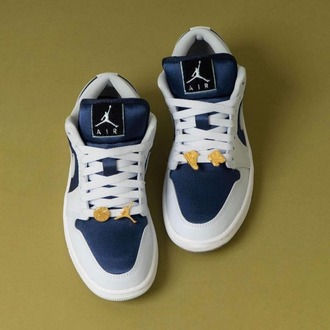 Nike Air Jordan 1 Low SE Football Grey White Gym Red Midnight Navy