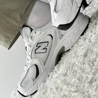 New Balance 530 White Silver Navy