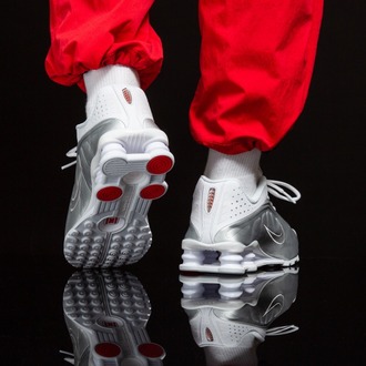 Nike Shox R4 White Metallic Silver