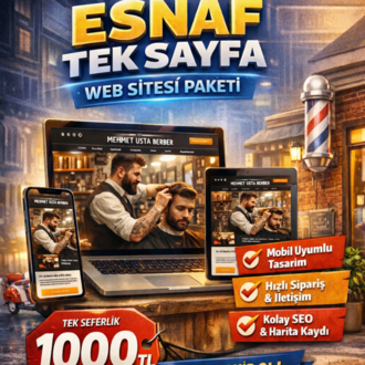 Esnaf Tek Sayfa Site