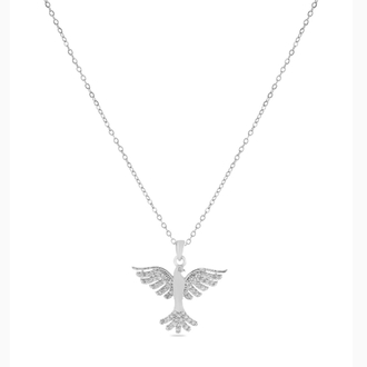 Anka kuşu kolye gold & silver