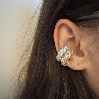 Silver Full Zirkon Taşlı Earcuff