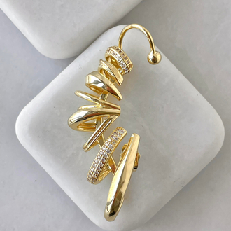 Altın Kaplama Çoklu Görünümlü Earcuff