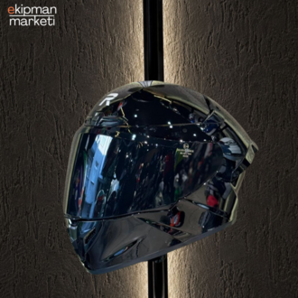 R2 Gloss Black Motosiklet Kask ( Şeffaf Vizör ) Hediye