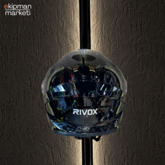 R2 Gloss Black Motosiklet Kask ( Şeffaf Vizör ) Hediye