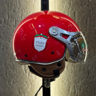 Aegis Retro Açık Kask (Kırmızı)