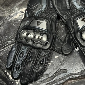 Dainese Uzun Bilekli Deri Eldiven Siyah