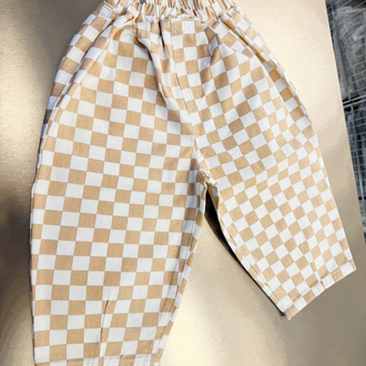 La’ciel Paris Damalı Balloon Jeans