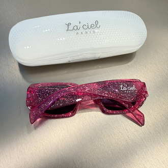 La’ciel Paris UV400 Pembe Simli Gözlük