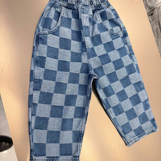 La’ciel Paris Damalı Balloon Jeans