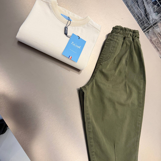 La’ciel Paris Yeşil Ballon Jeans