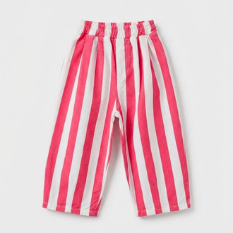 Laciel Paris Pembe Çizgili Balloon Jeans 