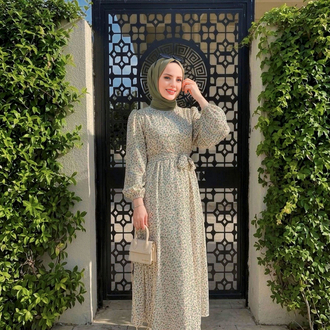 Krem Çıtır Dress