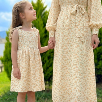 Portakal Çiçeği Anne & Kız Kombin