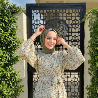 Krem Çıtır Dress