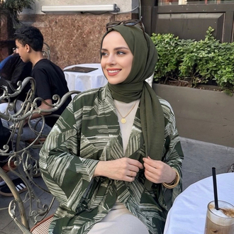 Cesika Kimono & Bej İç Elbise