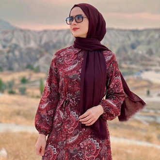 Bordo Peri Dress