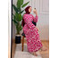 Fuşya Etnik Dress