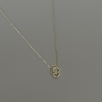 Özel seri taşlı hamsa kolye ( 45 cm ) 