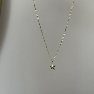 Xuping çift taraflı mini yıldız kolye(45+5 cm )