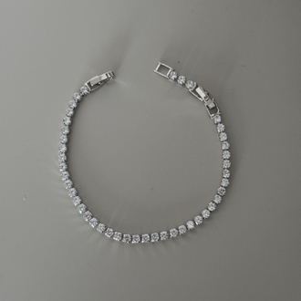 Xuping 3 mm su yolu Silver bileklik 