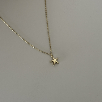 Xuping çift taraflı mini yıldız kolye(45+5 cm )
