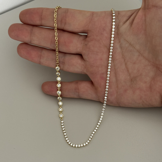 Xuping tasarım su yolu kolye ( 46 cm )
