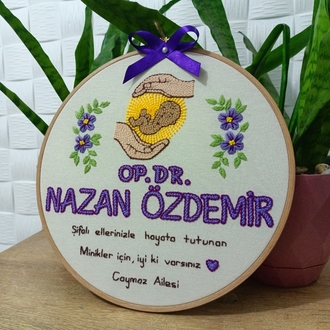 Çiçekli güneşli doktor pano