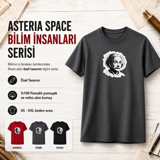 Bilim İnsanları Özel Seri Tişört - Einstein