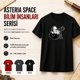 Bilim İnsanları Özel Seri Tişört - Galileo