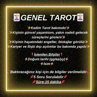 Genel Tarot Bakımı