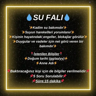 Su Falı Bakımı