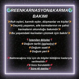 Karma&Reenkarnasyon Bakımı