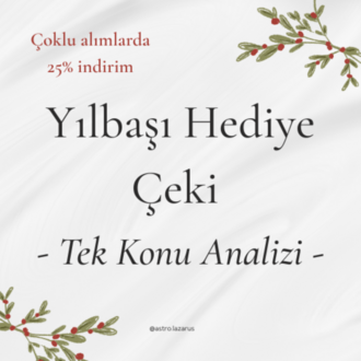 Tek Konu Analizi Yılbaşı Hediye Çeki