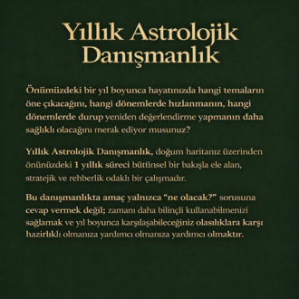 Yıllık Öngörü Danışmanlığı