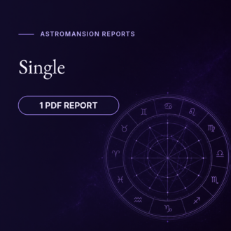 AstroMansion Single PDF Report
