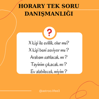 HORARY (TEK SORU DANIŞMANLIĞI)