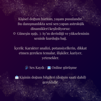 Doğum Haritası Danışmanlığı