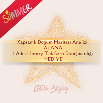 Doğum Haritası Analizi Alana 1 Horary Tek Soru Danışmanlığı Hediye