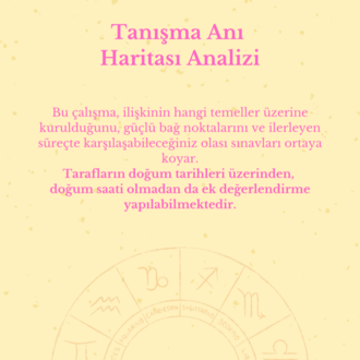 Tanışma Anı Haritası Analizi