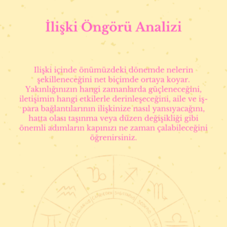 İlişki Öngörü Analizi