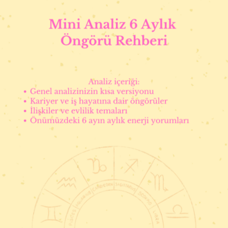 Mini Analiz 6 Aylık Öngörü Rehberi