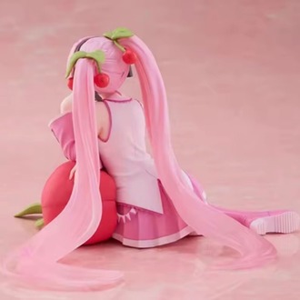 Original TAiTO Desktop Cute Hatsune Miku ~Cherry Pillow Ver.~ PVC 13CM Anime Action Figures Model Co