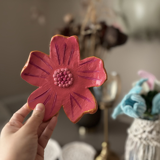   El Yapımı Sakura Çiçeği Seramik Yüzüklük